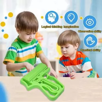 Игрушка-стрелок, напечатанная на 3D-принтере, магазин для стрельбы на большие расстояния, тактическая игрушка для семейного развлечения зелёный