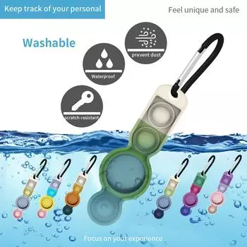 Игрушка-стресс для AirTag Case Bubble Защитный чехол-брелок для ключей