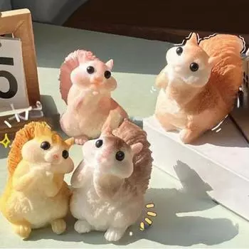 Игрушка-сжиматель для белки, симуляция снятия стресса, сенсорная игрушка для детей, подростков и взрослых, мягкая игрушка-сжиматель TPR, игрушка-животное, снимающее стресс