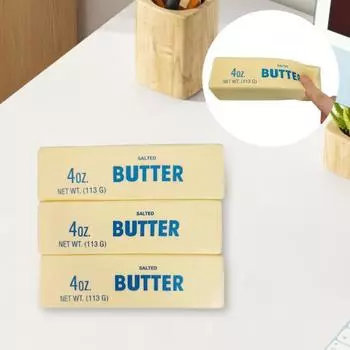 Игрушка-сжиматель для снятия стресса с медленным отскоком Реалистичная игрушка-сжиматель для снятия стресса с помощью масляной палочки для детей и подростков Взрослые Мягкий антистрессовый мячик для симуляции игрушек-непосед жёлтый