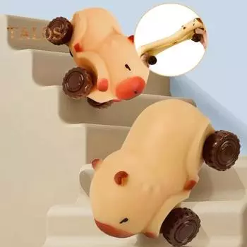 Игрушка-сжиматель капибара с колесами, растягивающаяся игрушка-игрушка-игрушка в виде животного, автомобиль-трансформер, антистрессовая игрушка-щипок для детей и взрослых Sets