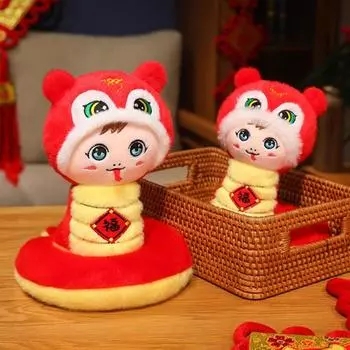 Игрушка-талисман Yousheng Snake 2025, год Змеи, лунный Новый год, кукла-змея для весенних праздников, плюшевая игрушка в виде змеи китайского зодиака, подарки S