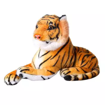 Игрушка тигра, имитация тигра, кукла сибирский тигр 25 см, желтый для ребенка