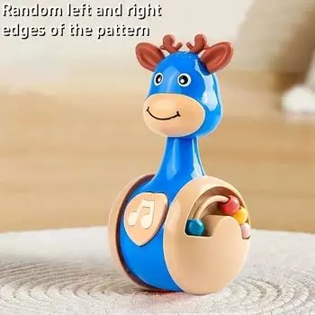 Игрушка-тумблер «Олень» для раннего обучения для детей — идеально подходит для взаимодействия родителей и детей, идеальный подарок на день рождения, игрушки для животных синий