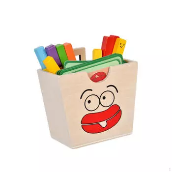 Игрушка-укладчик еды, распознавание цвета, детская деревянная головоломка, деревянная игра для подарка на день рождения Sandwich