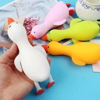 Игрушка-утка, кукла-животное, снимает стресс, мягкая, TPR, экологически чистая, мультяшная, мучная игрушка, сжимающая, непоседа, подарки на день рождения