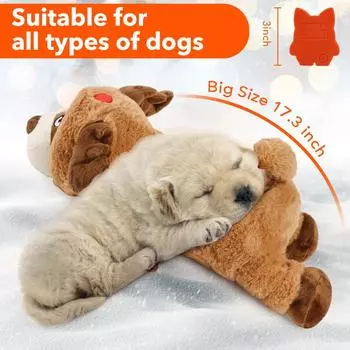 Игрушка в виде медведя в канун Рождества, игрушка в виде собачьего сердца, мягкая игрушка для собак. Игрушка для кошек и собак, помогающая заснуть, обнимашки,