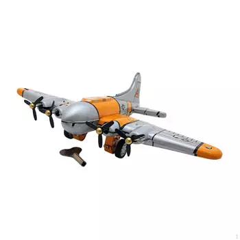 Игрушка в виде жестяного самолета, ретро, стратегическая книжная полка, декор, офисная новинка, жесть, часовой механизм