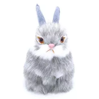 Игрушка в виде животного Украшения для машины Животное Кошка Кукла Корзина Фигурка кролика Собака Мягкая игрушка Плюшевая игрушка в виде животного white-Basket Bunny