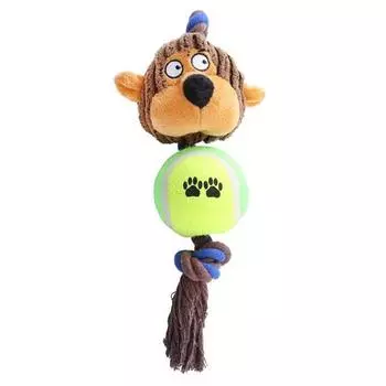 Игрушка-веревка для теннисного мяча Ranboer Dog Animal, тип A, 1 шт.