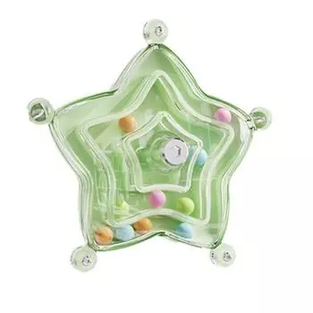 Игрушка-вертушка для попугая Пластиковое вращающееся колесо Игрушка-грызунок для птиц Вращающаяся погремушка в форме звезды Обогащающий аксессуар для клетки для волнистых попугайчиков, корелл, какаду