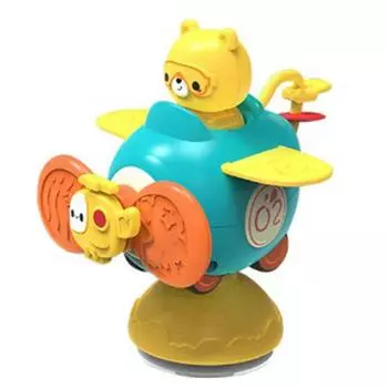 Игрушка-вращалка на присоске, съемная, детская, мультяшная машинка, вращающийся волчок для младенцев, сенсорная игрушка для купания