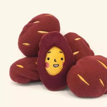 Игрушка-закуска для щенка Dingdog, собачий нос, сладкий картофель, 1 шт.