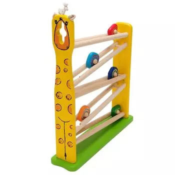 Игрушка жираф Склон Склон Игрушка Развивающая игрушка Деревянная игрушка Подарок на 1-й и 2-й день рождения для мальчиков и девочек Непосредственно управляемое Ограниченное руководство по уходу Включено Обучение