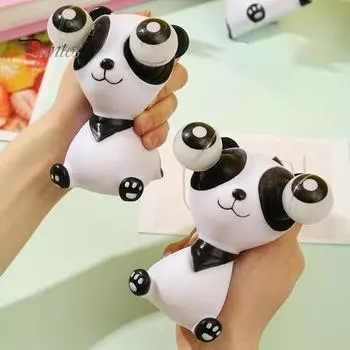 Игрушка-животное с выпученными глазами, снятие стресса, капустный червь, панда, сжимающая и щипковая сенсорная игрушка для детей, подростков и взрослых, мягкий антистрессовый мяч, игрушка-фиджет A
