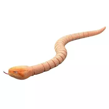 Игрушка змея на радиоуправлении с выдвижным языком, качающимся хвостом, скользящим движением, перезаряжаемая через USB, страшная игрушка-змея