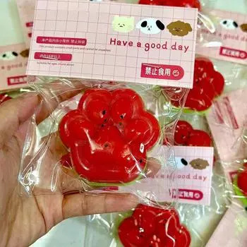 Игрушка-звездочка для снятия стресса, арбузный пудинг, кошачья лапка, сенсорная игрушка для детей и взрослых, мягкая игрушка-антистресс из термопластичной резины, фруктовая игрушка-фиджет