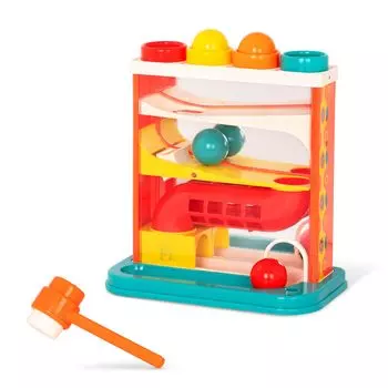 Игрушки B Toys Катящийся молоток, мяч, наклонная игрушка, игрушка-молоток, игра на соответствие цветов, развивающая игрушка, игрушка для малышей, популярный подарок на день рождения для детей от 1 года и старше B.