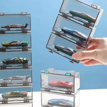 Игрушки для автомобилей Прозрачный пылезащитный Carro Модель Коллекция Дисплей Комбинируемый Корпус Акриловый Ящик Для Хранения Для Мальчиков Подарок
