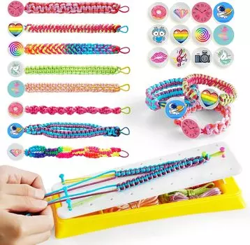 Игрушки для декоративно-прикладного искусства своими руками для детей-лучшие подарки на день рождения для девочек, набор для изготовления браслетов дружбы для товаров для путешествий