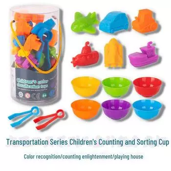 Игрушки для детей с подсчетом Rainbow Soft Gel Transportation Series: Детский сад образовательная головоломка