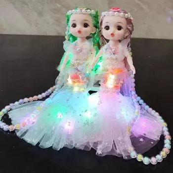 Игрушки для девочек-принцесс, куклы, легкие игрушки-русалки, ожерелье для девочек, игровой домик для детей, подарки на день рождения