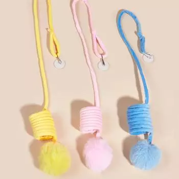 Игрушки для домашних кошек, эластичные, выдвижные, подвесные, дверного типа, интерактивные игрушки для котят, мышки, кошачьей мяты, веревки, игрушки для домашних животных, подарок жёлтый