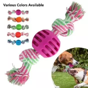 Игрушки для домашних животных, хлопковая веревка, двойной узел, мяч, устойчивый к укусам, игрушка для чистки зубов, мяч, игрушки для домашних животных, которые не кусаются, всплывающие окна Amazon оранжевый