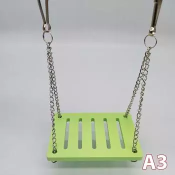 Игрушки для домашних животных, хомяков, деревянный Радужный мост, качели, игрушки, маленькие животные