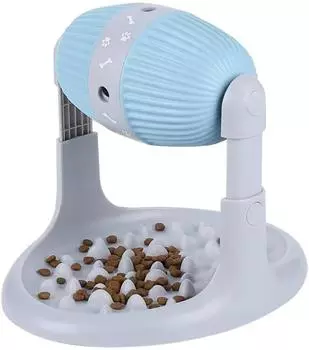 Игрушки для домашних животных Игрушки для медленной подачи корма для собак и кошек Интерактивные IQ Обучение Лечить Скуку Здоровье Диета Кормовой Диспенсер и Регулируемая Высота зелёный