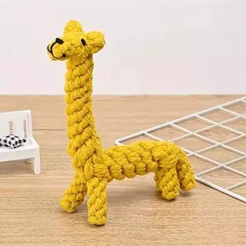 Игрушки для домашних животных из хлопковой веревки в форме животных, игрушки для чистки зубов собак, ручная работа, веревки для жевания собак