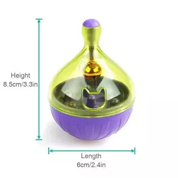 Игрушки для домашних животных, мяч-стакан, игрушки для кошек и собак, автоматическое устройство для кормления, товары для животных, обучающая игрушка, роликовое устройство для кормления фиолетовый