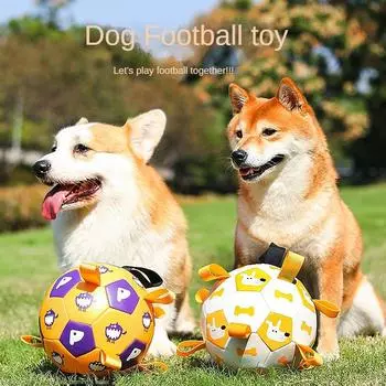 Игрушки для домашних животных, мячи, собаки, игрушки для улицы, коренные зубы, куски, зондирование, надувной футбол, игрушки для дрессировки домашних собак. 15cm белый