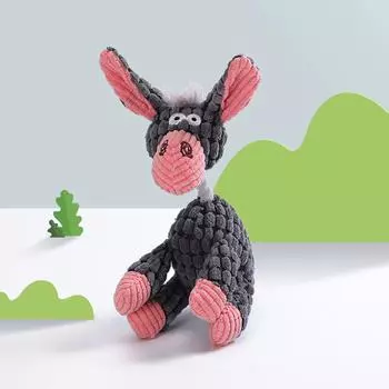 Игрушки для домашних животных Мягкие игрушки для собак Игрушки для собак с пищалкой Мягкие игрушки для маленьких, средних и больших собак Игрушки для животных Игрушка для жевания щенков с чистыми зубами коричневый