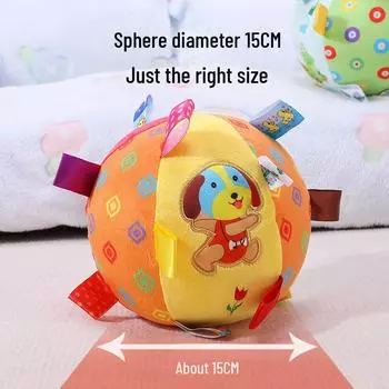 Игрушки для домашних животных: Мягкие погремушки, жевательные игрушки для прорезывания зубов, куклы для дрессировки собак Cube Football, 15cm