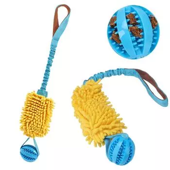 Игрушки для домашних животных Скрежетание зубами Товары для домашних животных Скрежетание зубами у собак Тренировка на свежем воздухе Эластичный канат для перетягивания Интерактивная скрытая еда