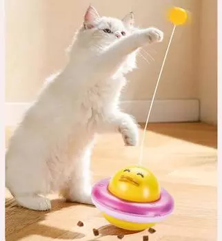 Игрушки для домашних животных Стаканы Мячи для еды Игрушки для еды Устройства для еды Инструменты-головоломки Игрушки для кошек Игрушки для еды розовый