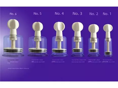 Игрушки для флирта для взрослых: Прозрачные банки для вакуумного массажа для пар разных размеров