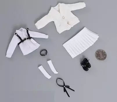 Игрушки для хобби, аксессуары для действий для всех стандартных тел CDToys CD042 Младшая красивая девочка, школьница JK Seller, комплект одежды и обуви, голова и