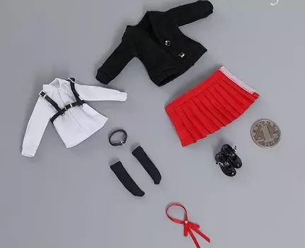 Игрушки для хобби, аксессуары для действий для всех стандартных тел CDToys CD042 Младшая красивая девочка, школьница JK Seller, комплект одежды и обуви, голова и