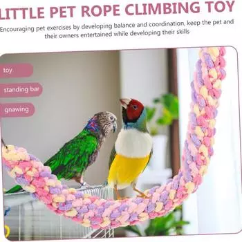Игрушки для хомяка, веревка для скалолазания, аксессуары для клетки сахарного планера, подвесная клетка для качелей, игрушка для качелей на веревке для птиц, для занятий скалолазанием