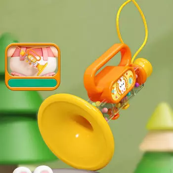 Игрушки для игры на трубе, игровые игрушки для малышей, развивающие подарки на день рождения, музыкальные сувениры для вечеринок жёлтый