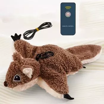 Игрушки для кошек для скучающих взрослых домашних кошек, электрические плюшевые сахарные летающие игрушки для кошек, товары для кошек, игрушки для кошачьих щипцов, реалистичная игрушка для кошек-птиц