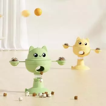 Игрушки для кошек еда утечка присоска вращающиеся игрушки для кошек насекомые галлы фрукты self hi тизер палка для кошек