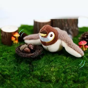 Игрушки для кошек и птиц для домашних кошек, плюшевые игрушки в виде воробья, активируемые прикосновением, USB-перезаряжаемые, яркие щебечущие игрушки для котят, интерактивная кошка france