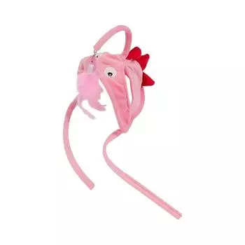 Игрушки для кошек Интерактивные игрушки для кошек Котенок Рыболовные головные уборы Шляпа Перья Приманка Рыболовные головные уборы Дразнить Товары для домашних животных Аксессуары для кошек серый