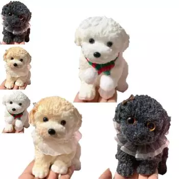 Игрушки для кошек, милые плюшевые игрушки, мягкие антистрессовые мячики для собак с флокированной поверхностью, ультрамягкие игрушки для щенков, пушистая игрушка для кошек, подарки на день рождения One Size чёрный