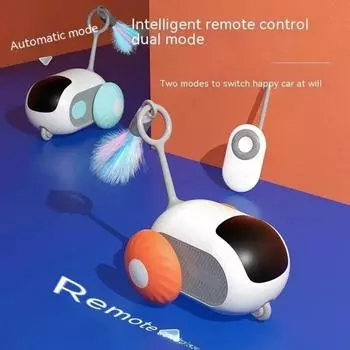 Игрушки для кошек с дистанционным управлением, интеллектуальная интерактивная кошачья машинка, самоиграющая перезаряжаемая мышь, игрушки для кошек, аксессуары для кошек синий