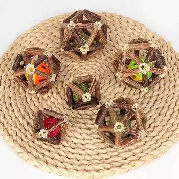 Игрушки для кошек с кошачьей мятой, интерактивная игрушка для котят, мататаби, полигонум, чистка зубов у кошек, здоровые деревянные шарики с кошачьей мятой, товары для животных