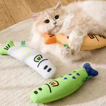 Игрушки для кошек с кошачьей мятой, льняная игрушка для дразнения котят в форме рыбки, 26 см/10,24 дюйма, интерактивные игрушки для кошек, пинающие мягкие игрушки с кошачьей мятой серый